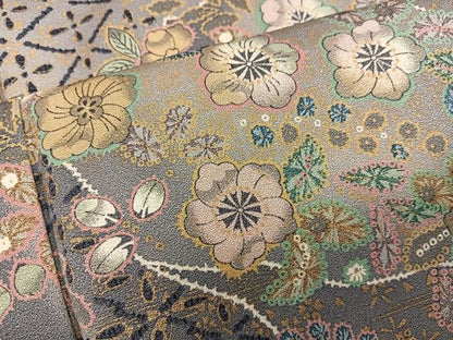 平和屋着物●上質な小紋　辻が花　金彩　やまと誂製　正絹　逸品　未使用　BAAY0232mz