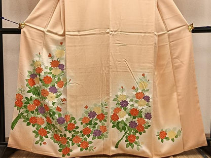 平和屋着物■訪問着　枝花文　暈し染め　やまと誂製　正絹　逸品　BAAY0234mz