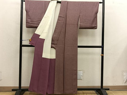 平和屋着物■江戸小紋　流水文　正絹　逸品　BAAY0236mz