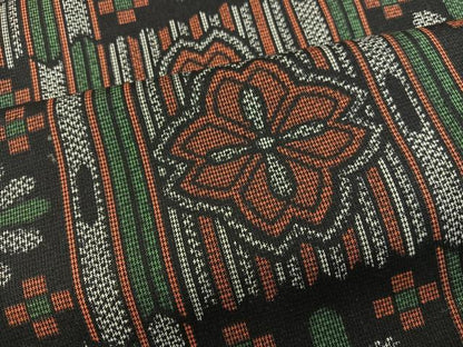 平和屋着物■上質な紬 アンサンブル 草花文 正絹 逸品 BAAY0247mz