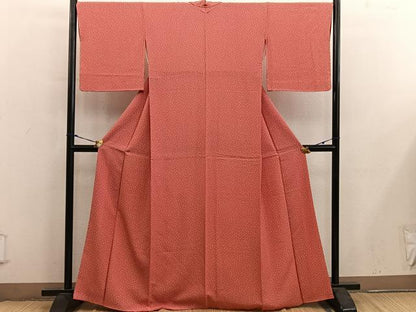 平和屋着物■江戸小紋　舞桜文　やまと誂製　正絹　逸品　BAAY0253mz