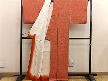 平和屋着物■江戸小紋　舞桜文　やまと誂製　正絹　逸品　BAAY0253mz