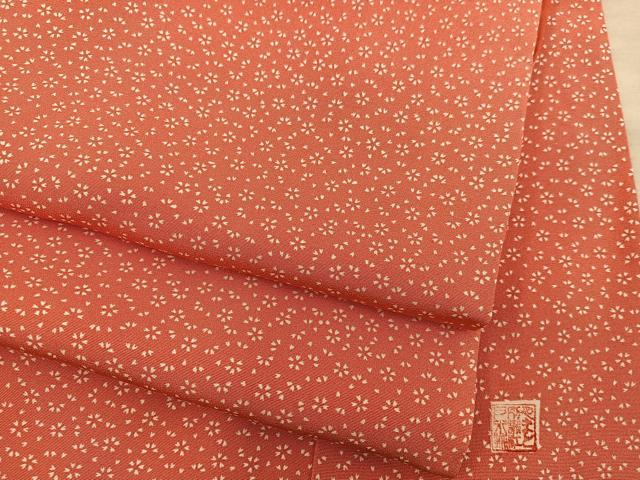 平和屋着物■江戸小紋　舞桜文　やまと誂製　正絹　逸品　BAAY0253mz