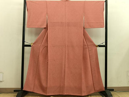 平和屋着物■江戸小紋　鮫小紋柄　鬼しぼ縮緬　正絹　逸品　BAAY0256mz