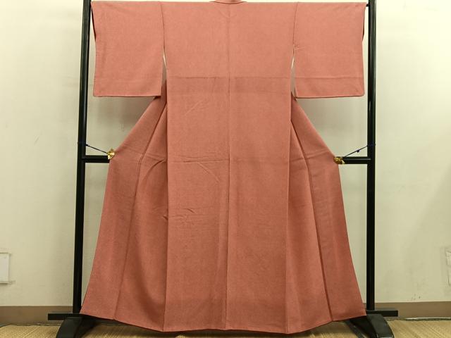 平和屋着物■江戸小紋　鮫小紋柄　鬼しぼ縮緬　正絹　逸品　BAAY0256mz