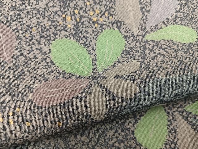 平和屋着物●上質な小紋　梅花文　金彩　正絹　逸品　BAAY0260mz