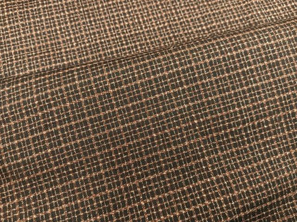 平和屋着物■男性　紬　アンサンブル　格子柄　正絹　逸品　未使用　BAAY0262mz