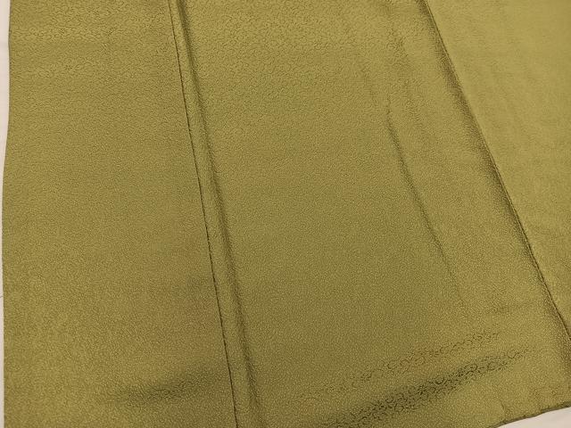 平和屋着物●上質な色無地　唐草地紋　梅幸茶色　正絹　逸品　BAAY0267mz