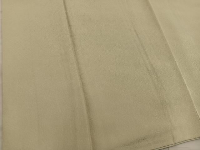 平和屋着物●上質な色無地　紗綾形地紋　木蘭色　正絹　逸品　BAAY0275mz