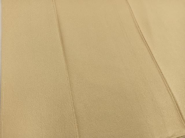 平和屋着物●上質な色無地　玉蜀黍色　正絹　逸品　BAAY0276mz