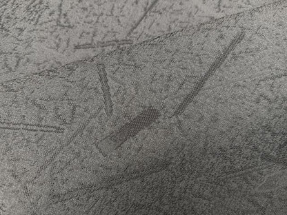 平和屋着物●上質な色無地　幾何学地紋　海松茶色　正絹　逸品　BAAY0282mz