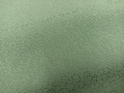 平和屋着物●上質な色無地　作家物　本泥染　花唐草地紋　麹塵色　正絹　逸品　BAAY0300mz