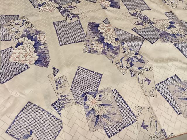 平和屋着物■上質な小紋　色紙重ね牡丹花文　金彩　やまと誂製　正絹　逸品　BAAY0315mz