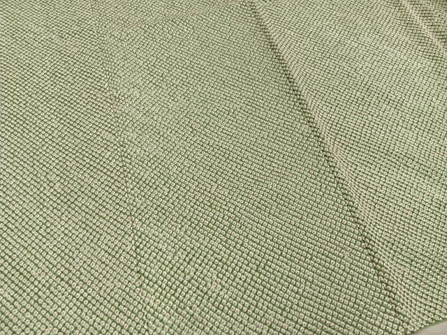 平和屋着物■大変加工の良い総絞り小紋　正絹　逸品　BAAY0320mz