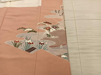 平和屋着物■豪華色留袖　作家物　飛鶴鳳凰花文　暈し染め　金彩　正絹　逸品　BAAY0321mz
