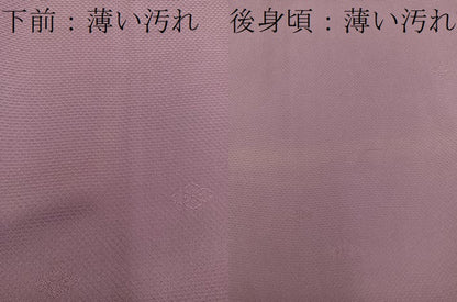 平和屋着物■上質な色無地　草花地紋　煤竹色　正絹　逸品　BAAY0327mz