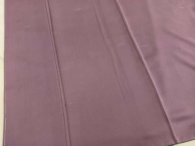 平和屋着物■上質な色無地　草花地紋　煤竹色　正絹　逸品　BAAY0327mz