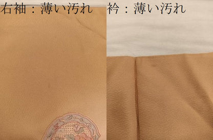 平和屋着物■訪問着　総刺繍　スワトウ刺繍　雪輪花文　暈し染め　正絹　逸品　BAAY0328mz