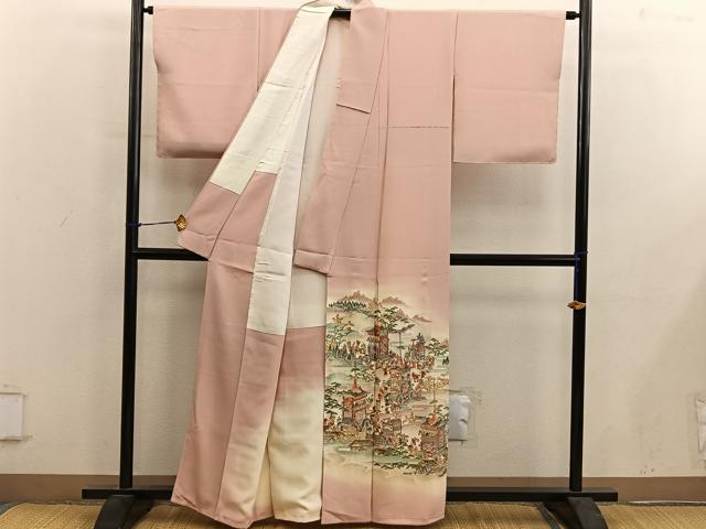 平和屋着物■豪華色留袖　作家物　古都巡行　暈し染め　金彩　正絹　逸品　BAAY0331mz