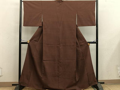 平和屋着物●上質なお召　100亀甲　流水文　伊勢丹扱い　正絹　逸品　BAAY0341mz