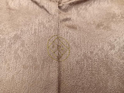 平和屋着物■訪問着　刺繍　地紙重ね枝梅文　暈し染め　金彩　正絹　逸品　BAAY0348mz