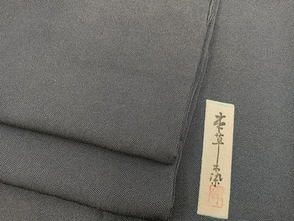 平和屋着物■江戸小紋　作家物　本草木染　鮫小紋柄　正絹　逸品　BAAY0356mz