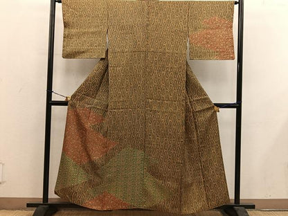 平和屋着物■訪問着　枝花文　正絹　逸品　BAAY0361mz