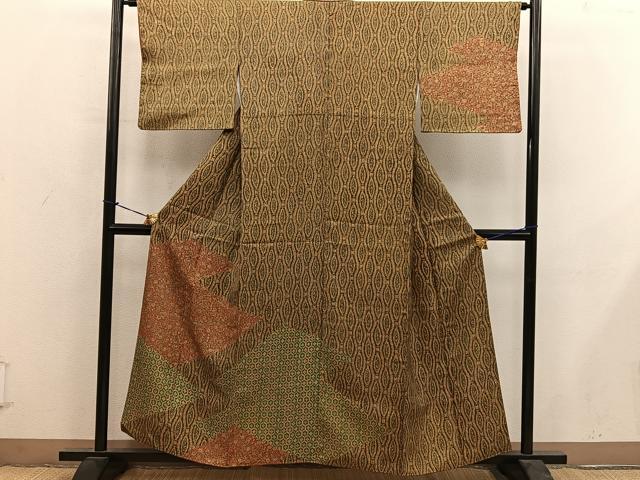 平和屋着物■訪問着　枝花文　正絹　逸品　BAAY0361mz