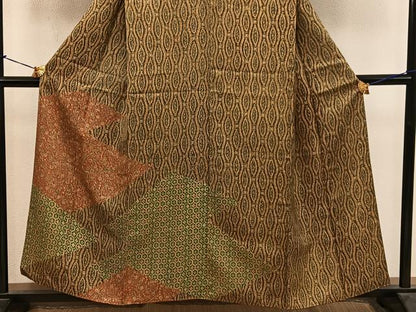 平和屋着物■訪問着　枝花文　正絹　逸品　BAAY0361mz