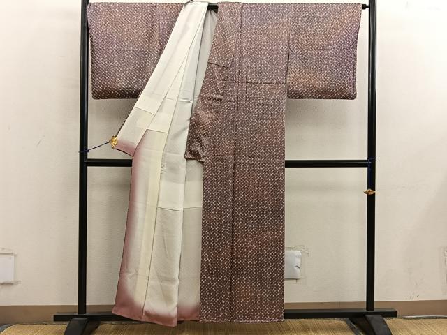平和屋着物■上質な小紋　総絞り　正絹　逸品　BAAY0363mz
