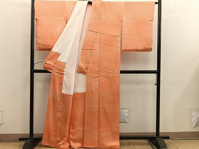 平和屋着物■上質な小紋　青海波地紋　暈し染め　正絹　逸品　BAAY0367mz