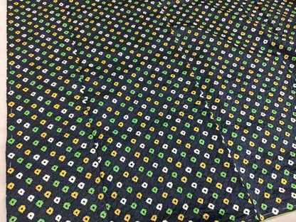 平和屋着物■上質な小紋　総絞り　正絹　逸品　未使用　BAAY0369mz