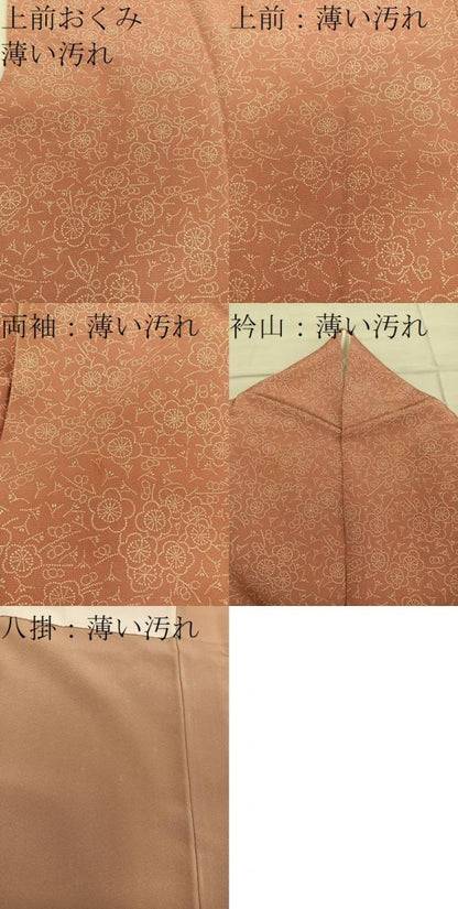 平和屋着物■日本工芸会正会員　中儀延　加賀小紋　江戸小紋　梅花文　正絹　逸品　BAAY0378mz