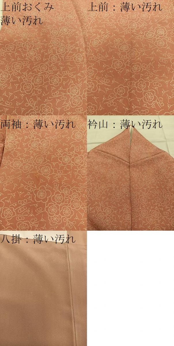 平和屋着物■日本工芸会正会員　中儀延　加賀小紋　江戸小紋　梅花文　正絹　逸品　BAAY0378mz
