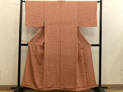 平和屋着物■日本工芸会正会員　中儀延　加賀小紋　江戸小紋　梅花文　正絹　逸品　BAAY0378mz