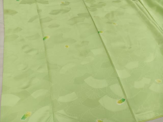 平和屋着物■上質な小紋　絞り　扇面地紋　正絹　逸品　BAAY0380mz