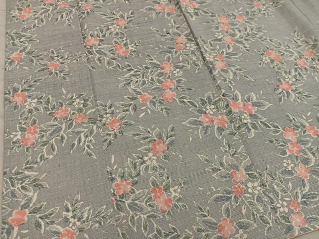 平和屋着物■上質な紬　梅花文　正絹　逸品　BAAY0382mz