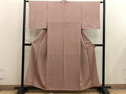 平和屋着物■訪問着　霞文　銀彩　正絹　逸品　BAAY0383mz
