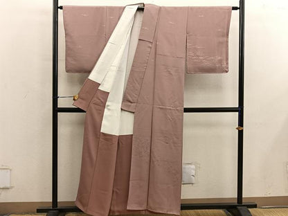 平和屋着物■訪問着　霞文　銀彩　正絹　逸品　BAAY0383mz