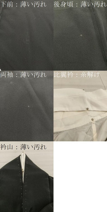 平和屋着物■豪華黒留袖　駒刺繍　亀甲菊花丸文　正絹　逸品　BAAY0384mz