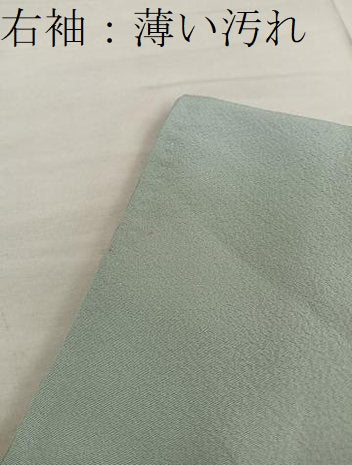 平和屋着物■上質な色無地　鶸茶色　正絹　逸品　BAAY0390mz