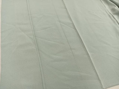 平和屋着物■上質な色無地　鶸茶色　正絹　逸品　BAAY0390mz