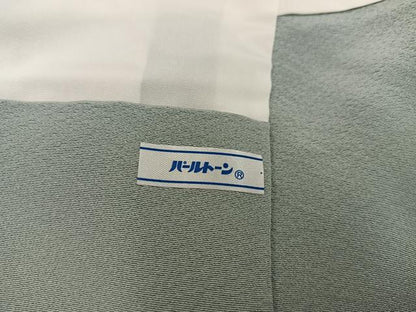 平和屋着物■上質な色無地　鶸茶色　正絹　逸品　BAAY0390mz