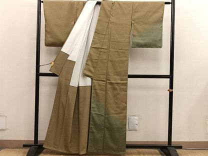 平和屋着物■訪問着　芝草文　暈し染め　正絹　逸品　未使用　BAAY0391mz