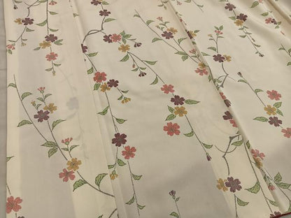 平和屋着物■上質な小紋　枝桜文　正絹　逸品　BAAY0407mz