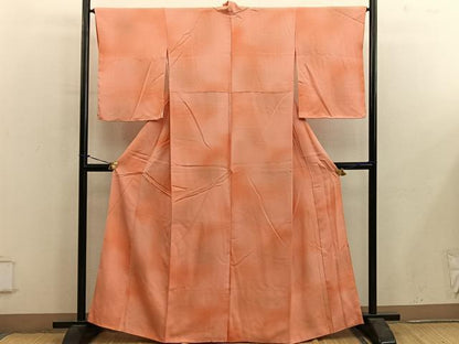 平和屋着物■上質な小紋　菊地紋　暈し染め　正絹　逸品　BAAY0421mz