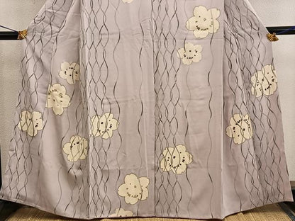 平和屋着物■訪問着　舞桜文　金彩　正絹　逸品　BAAY0422mz