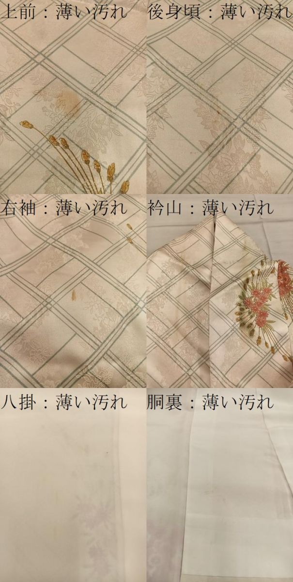 平和屋着物■上質な小紋　草花文　正絹　逸品　BAAY0424mz