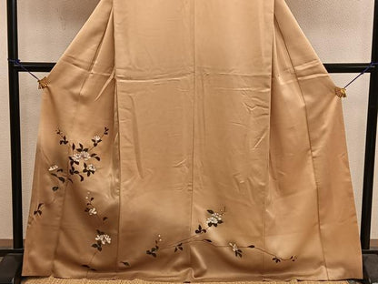 平和屋着物■訪問着　枝花文　暈し染め　正絹　逸品　BAAY0440mz