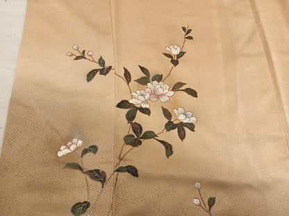 平和屋着物■訪問着　枝花文　暈し染め　正絹　逸品　BAAY0440mz